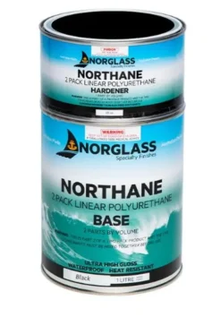 5080 NORTHANE GLOSS - 2 PACK POLYURETHANE PAINT -  BLACK 4litre