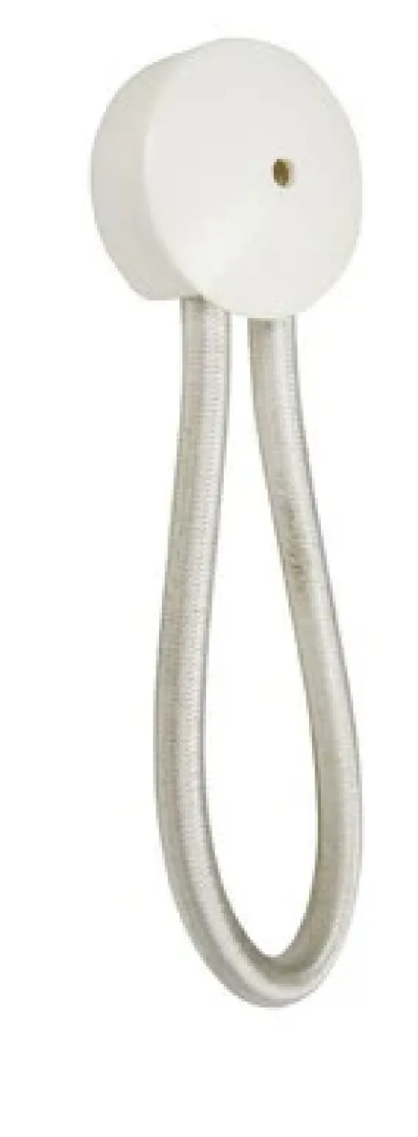 CANVAS SHOCK CORD LOOP 90mm WHITE