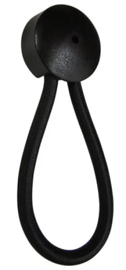 CANVAS SHOCK CORD LOOP 110mm BLACK