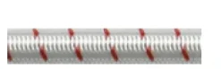 FSE ROBLINE SHOCK CORD WHITE/RED FLECK 3mm  - SOLD PER METRE
