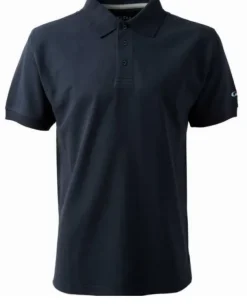 GILL COTTON MEN'S POLO - NAVY - SIZE MEDIUM ONLY