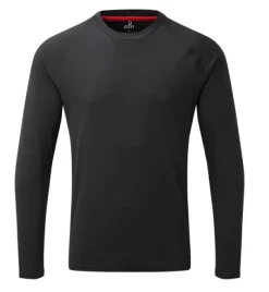 GILL Mens UV Tec Long Sleeve Tee  - Charcoal