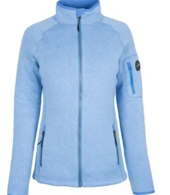 GILL WOMEN'S KNIT FLEECE JACKET -LIGHT BLUE