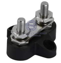 HEAVY DUTY TERMINAL STUDS M6 NEGATIVE DUAL WITH LINK