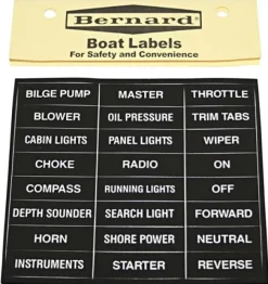 Label -Boat Stick-On