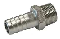MALE HOSE TAIL - 316G STAINLESS - 1 1/4" BSP