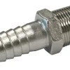 MALE HOSE TAIL - 316G STAINLESS - 1" BSP