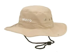 MUSTO EVOLUTION FAST DRY BRIMMED HAT - LIGHT STONE