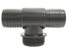 NYLON MALE BSP THREAD WITH BARBED TEE -  2" x 50mm