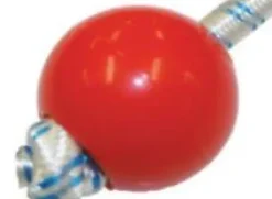 RED PARREL BEAD - UP TO 5MM