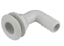 SKIN FITTING 90 DEGREE -  1 /1/2" TAIL NYLON WHITE