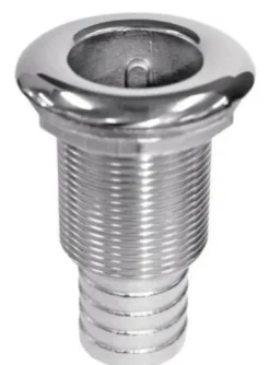 SKIN FITTINGS - 316 STAINLESS (BARBED HOSE TAIL END) 19mm