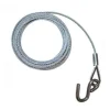 TRAILER WINCH WIRE & S HOOK 4mm x6M