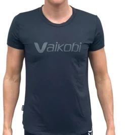 VAIKOBI  WOMEN'S UV PERFORMANCE TECH TEE -CHARCOAL - WITH LOGO