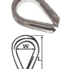 WIRE ROPE THIMBLES - STAINLESS STEEL  5mm